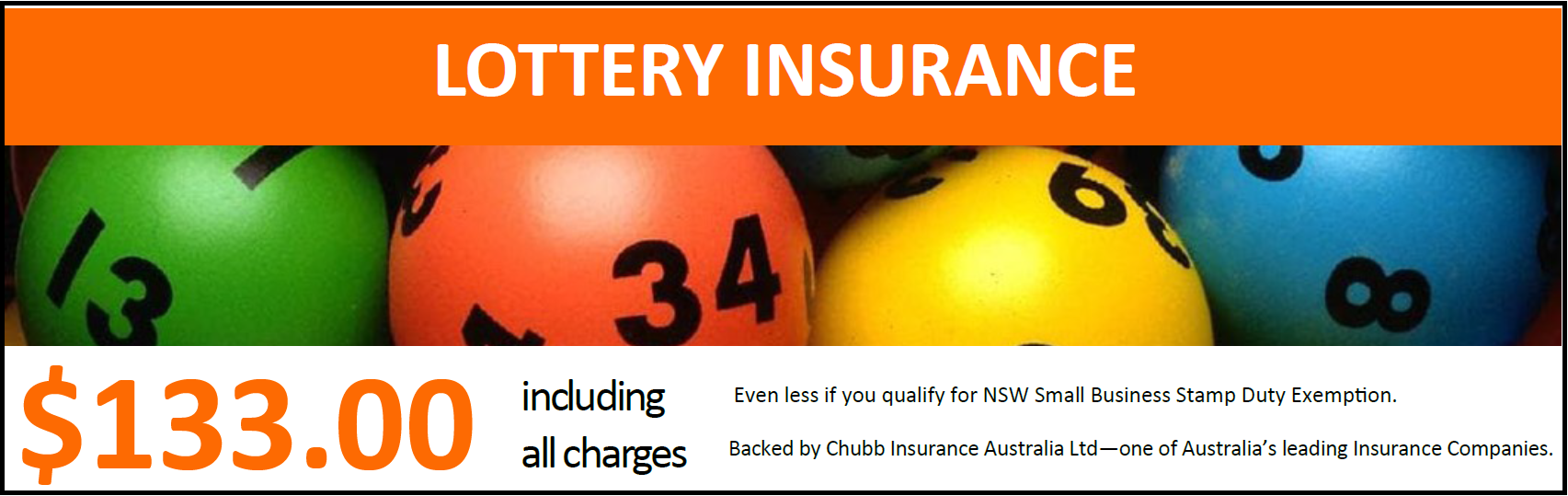 Lotteries Insurance confirmed at $133