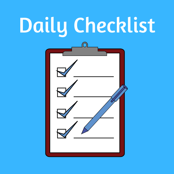 Updated lotteries outlet daily checklist now available