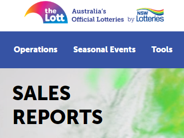 NSW Lotteries weekly reports – keep a backup copy