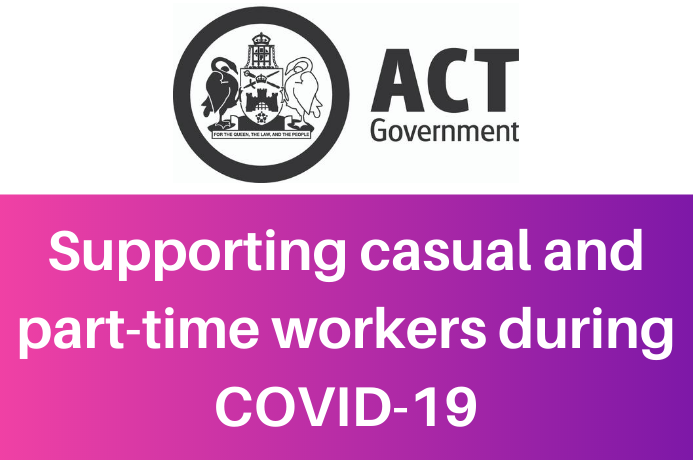 ACT government releases COVID-19 support package for casual and part-time workers