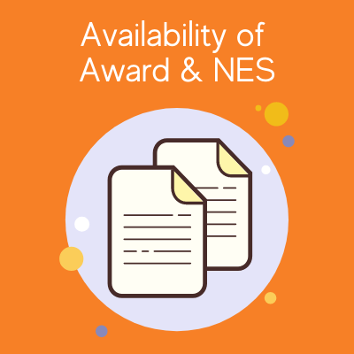 Availability of Award and NES in the workplace