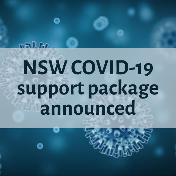 NSW COVID-19 support package announced
