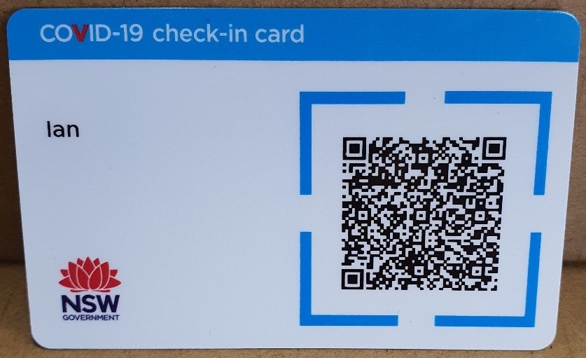 How to register customers who use COVID-19 Check-In Cards issued by Service NSW