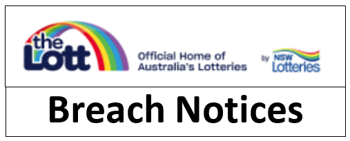 Do not accept a lotteries breach notice without checking with NANA